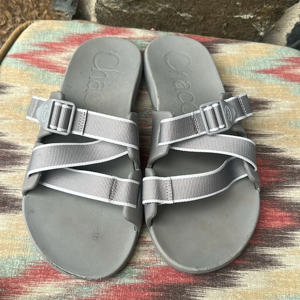 Chaco Men’s Z/Cloud Slide Sandals – Size M11 – Gray